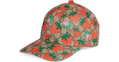 casquette gucci fraise